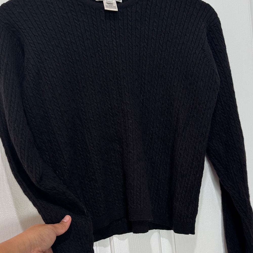 Pendleton Black Knit Pullover - image 4